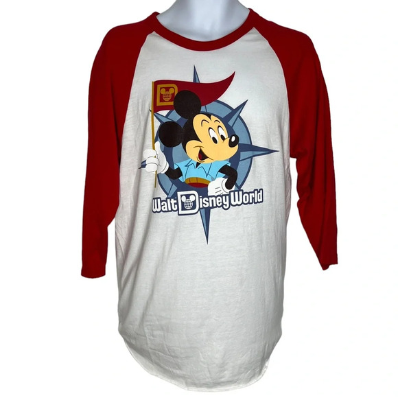 Walt Disney world Mickey Mouse 50th anniversary baseball shirt sz M - Picture 1 of 3